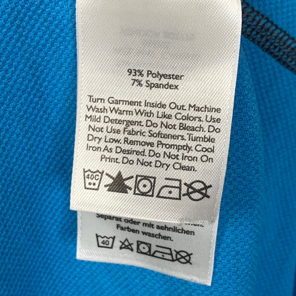 Eddie Bauer First Ascent FreeHeat Pro Blue Striped 1/4 Zip Baselayer Womens L‎ - Picture 10 of 12